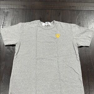 Comme des Garcons PLAY Gray Short Sleeve Tee